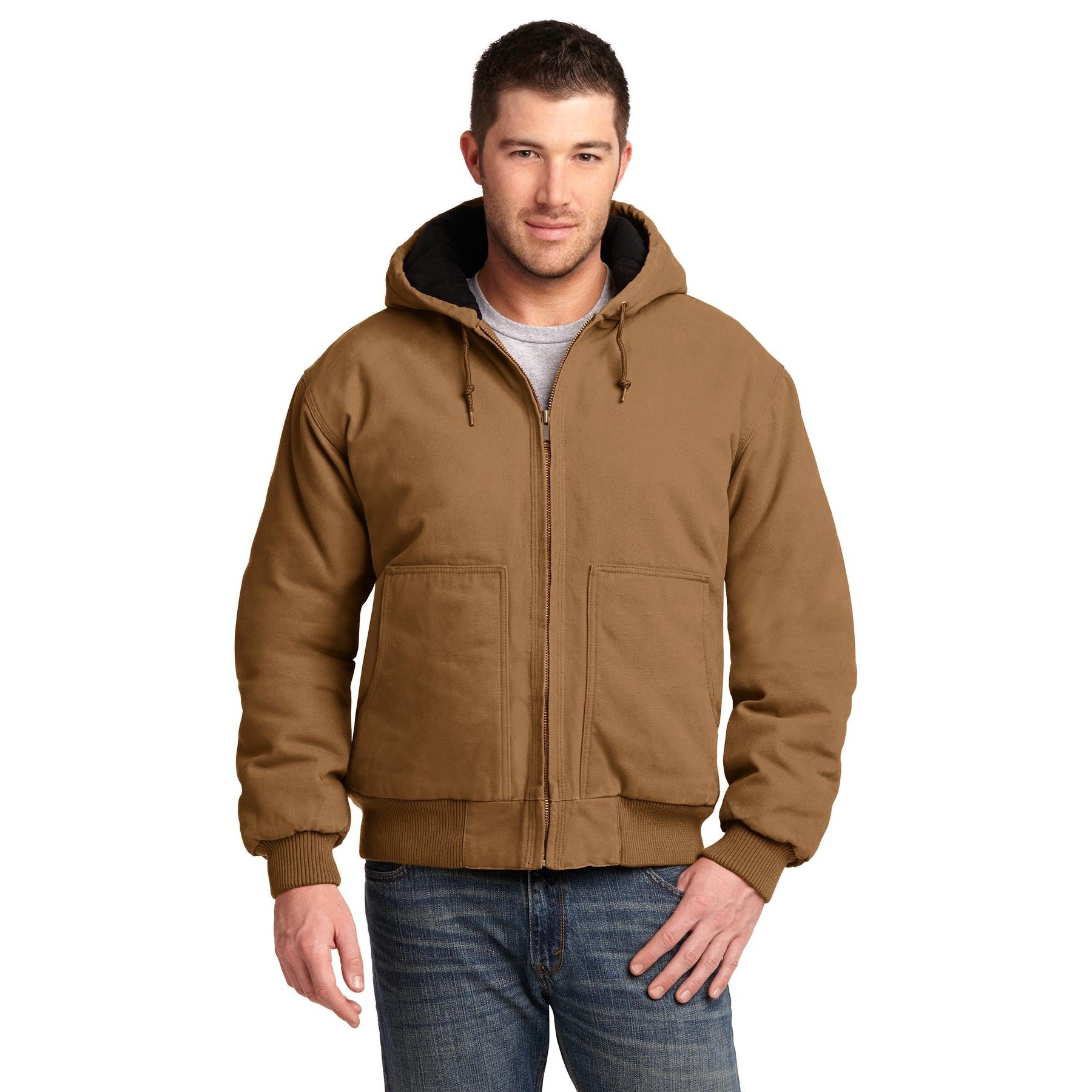 CornerStone-CornerStone® Washed Duck Cloth Insulated Hooded Work Jacket. CSJ41-MedTech-2